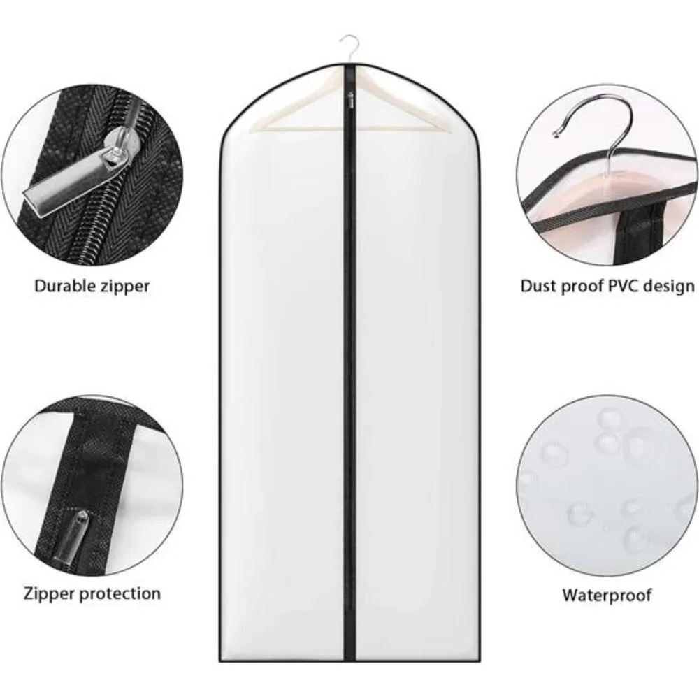 Garment Bags for Clothes Closet Storage Hanging Dress Coat Jacket Dust Proof 10